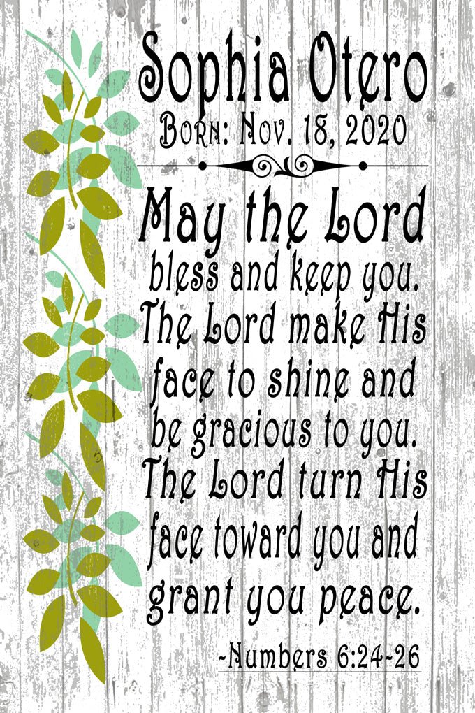engraved baptism plaque