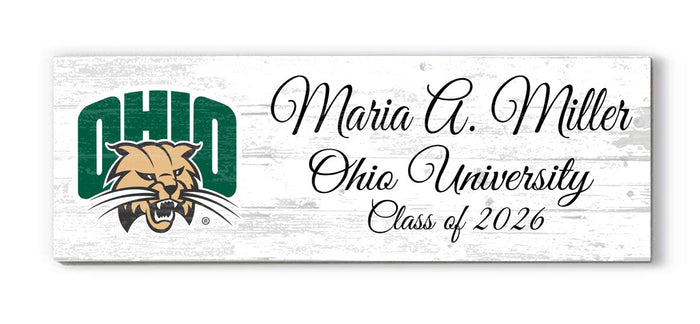 Personalized Ohio University Class Year Plaque for Alumni or Graduation Gift