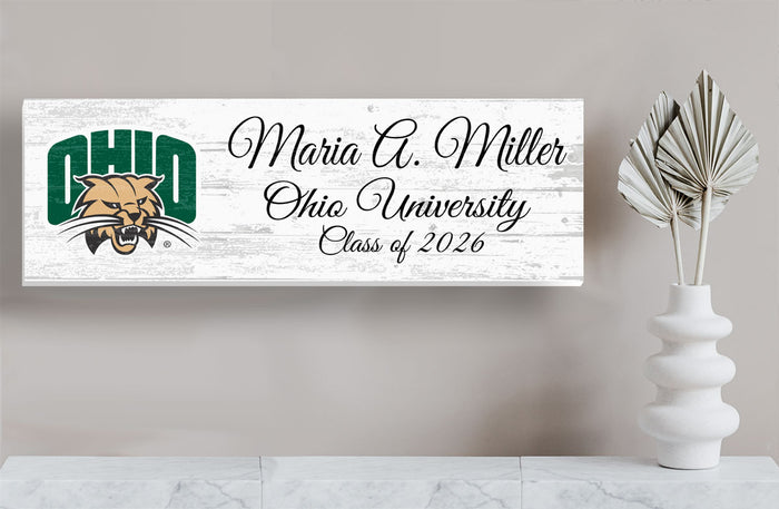 Personalized Ohio University Class Year Plaque for Alumni or Graduation Gift