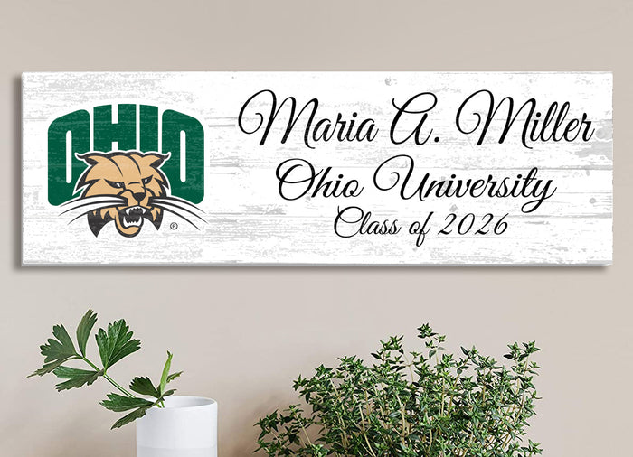 Personalized Ohio University Class Year Plaque for Alumni or Graduation Gift
