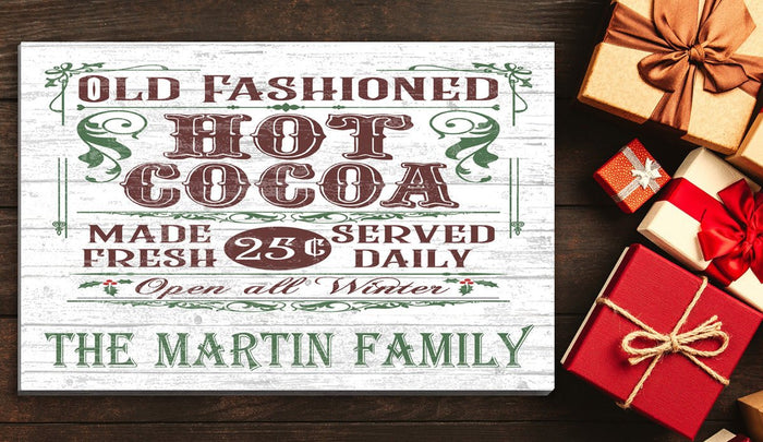 Old Fashioned Cocoa Christmas Sign
