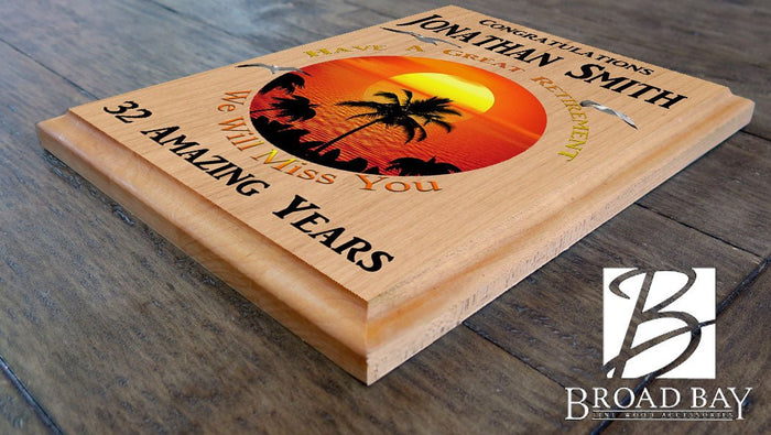 Retirement Gift Plaque