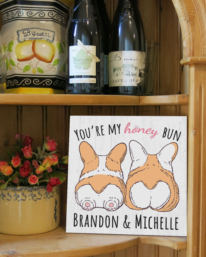 Personalized Romantic Sign for Wife or Girlfriend Anniversary Gift Custom 10.5in x 10.5in - Broad Bay Personalized Gifts Shipped Fast