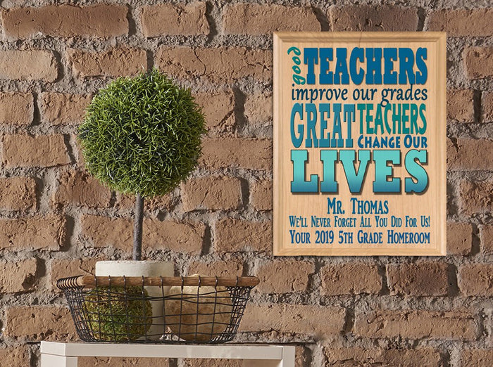 Teacher Gift Plaque Custom and Personalized - Broad Bay Personalized Gifts Shipped Fast