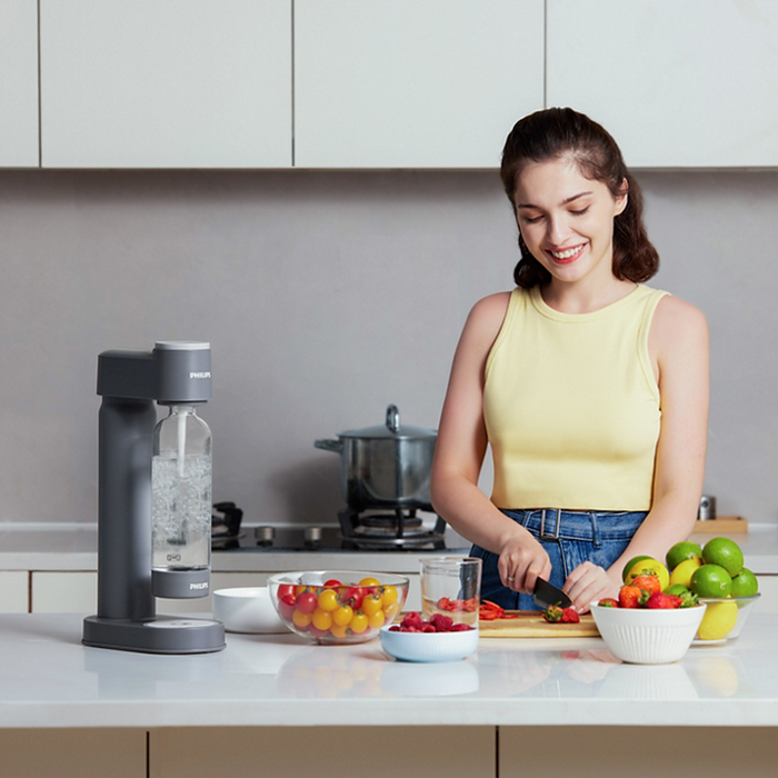 Philips GoZero Soda Maker - Grey | ADD4901GR/10 Philips Water Carbonator Euronics Ireland