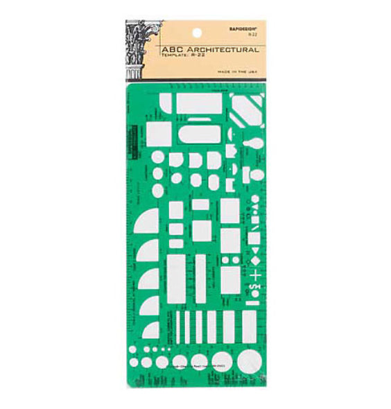 Pickett Rapidesign ABC Architectural Template R-22 - by Pickett - K. A. Artist Shop