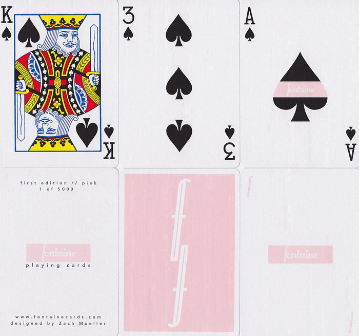 Pink Fontaine Playing Cards by Fontaine