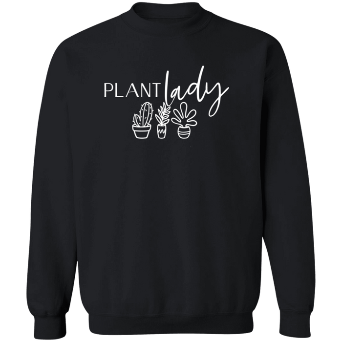 Plant Lady crewneck sweatshirt in Black