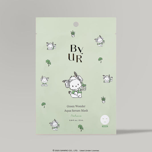 Pochacco x ByUR Green Wonder Aqua Serum Mask (4pc) (POPUP) Beauty ByUR US