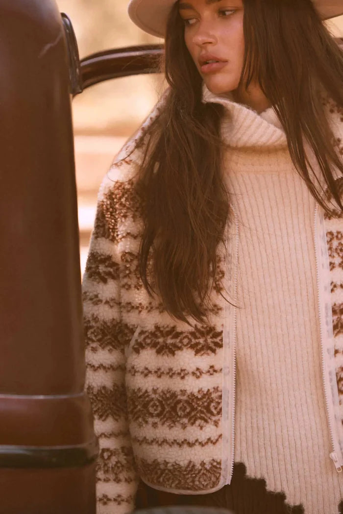 Point of View Bandana-Hem Turtleneck Sweater - ShopPromesa