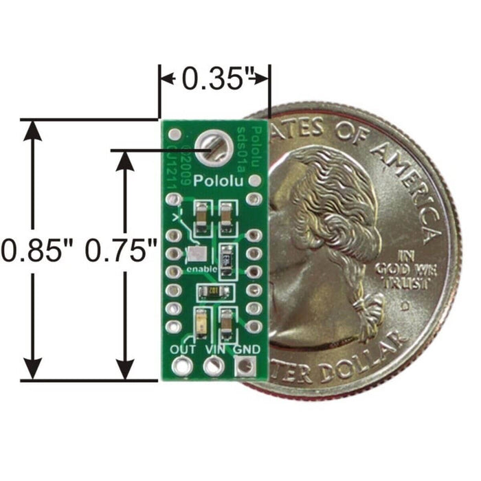 Pololu Carrier with Sharp GP2Y0D810Z0F Digital Distance Sensor - 10cm by Pololu - The Pi Hut