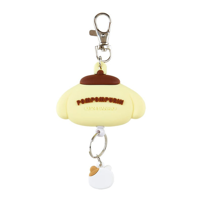 Pompompurin Bestie Face Badge Reel Accessory Japan Original