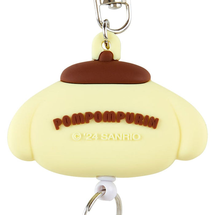 Pompompurin Bestie Face Badge Reel Accessory Japan Original
