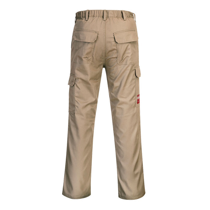 Portwest Bizweld Work FR Cargo Pants Khaki-BZ31