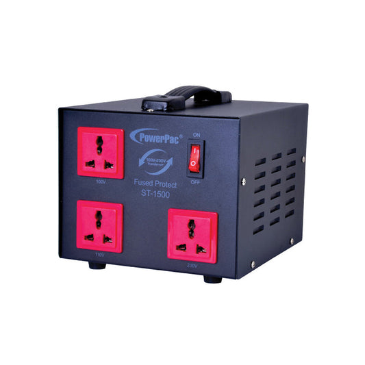 PowerPac 2000W Heavy Duty Step Up & Down Voltage Converter Transformer 110V / 220V Voltage Regulator (ST2000)