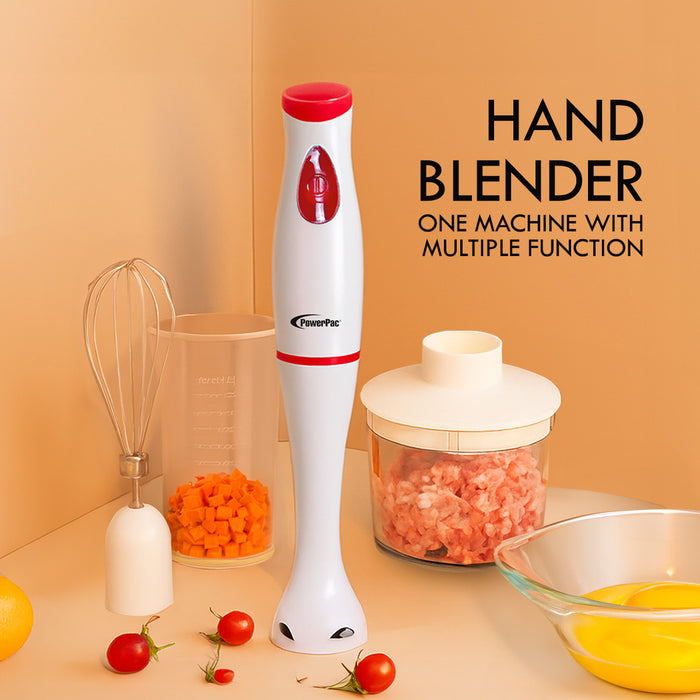 PowerPac 4in1 Electric Multifunction Hand Blender Set (PPBL383)