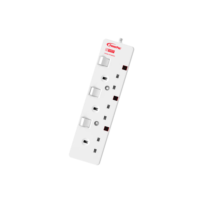 PowerPac Extension Cord, Extension Socket, Power Cord, Power Extension 3 Metre 3 way (PP3883N)
