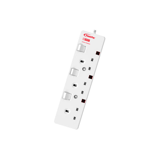 PowerPac Extension Cord, Extension Socket, Power Cord, Power Extension 6 Metre 3 way (PP6883N)
