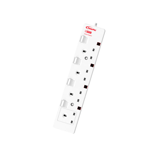 PowerPac Extension Cord, Extension Socket, Power Cord, Power Extension 6 Metre 4 way (PP6884N)