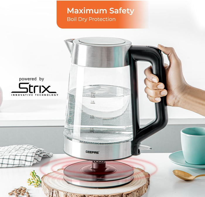 Premium Four-Slice Vintage Toaster and 1.8L Glass LED Kettle