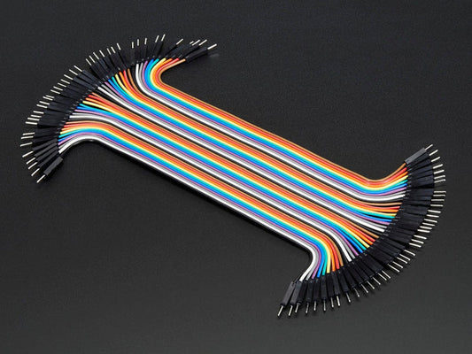 Premium Male/Male Jumper Wires - 40 x 6" (150mm) by The Pi Hut - The Pi Hut