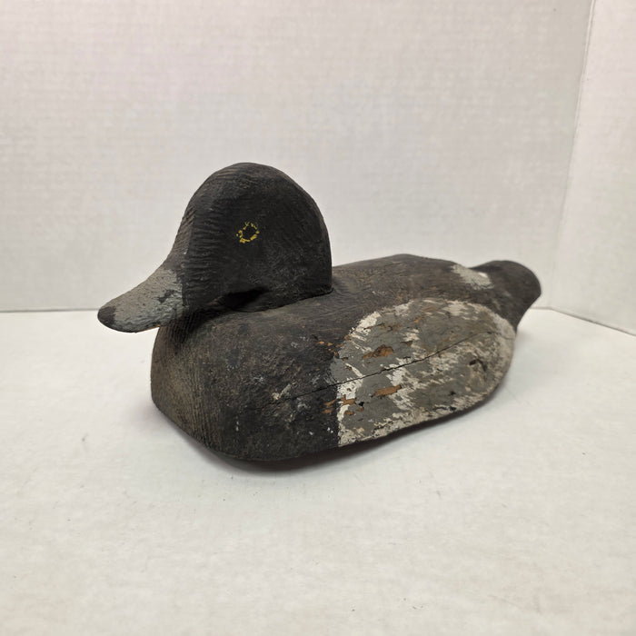 Duck decoy on a white background