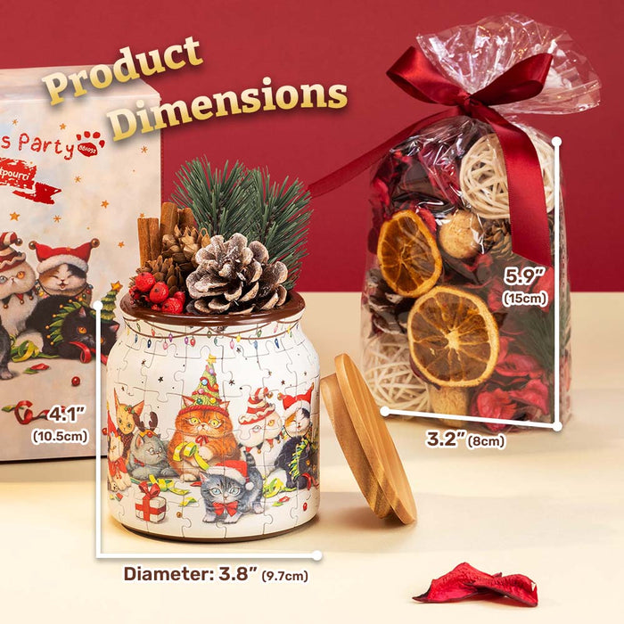 Join the cats in decorating this Christmas season! Embrace the simple, joyful magic of the holidays — and save the most special gift for someone truly special. You'll Always Get There with PieceRelax.
