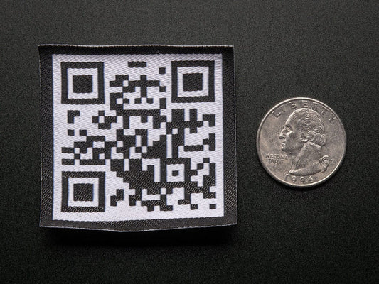 QR Code - Skill badge, iron-on patch [Discontinued] by Adafruit - The Pi Hut