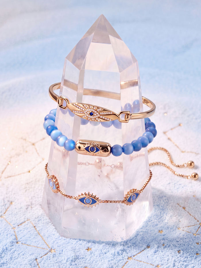 Radiant Evil Eye Tension Bangle