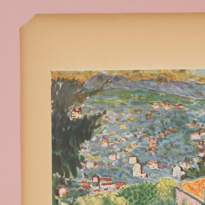 Rare Vintage 1944 Bonnard Landscape “Le Cannet” French Art Print