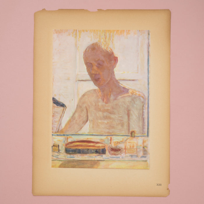 Rare Vintage 40s Portrait Art Print by Bonnard