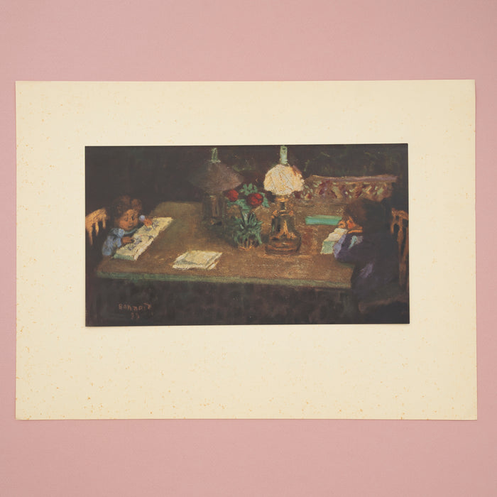Rare Vintage 1946 Bonnard Interior "La Famille Terrasse” Swiss Art Print