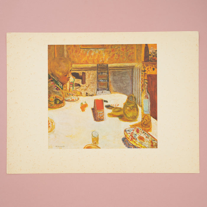 Rare Vintage 1946 Bonnard "La Salle a Manger” Swiss Art Print