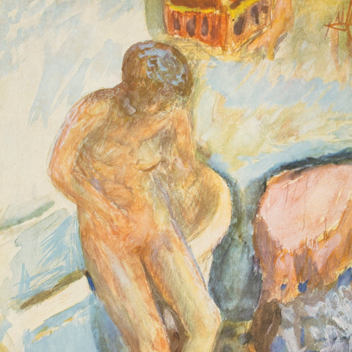 Rare Vintage 1946 Bonnard Portrait “Nu” Swiss Art Print