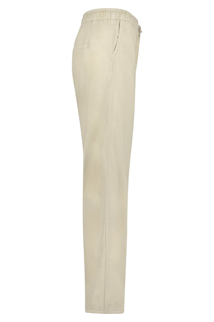 Red Button SRB4505A Colette Cotton Linen Trousers 79cm Pebble Beige - Dotique