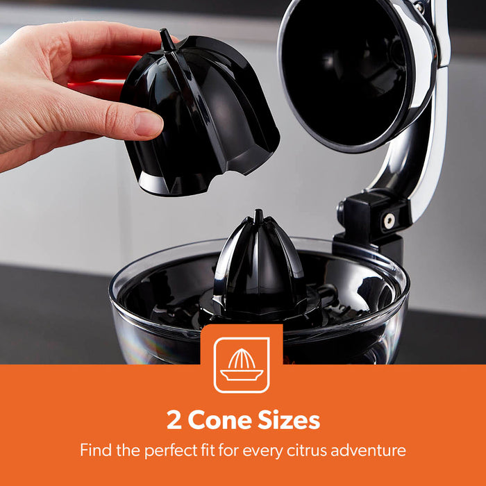 Red Dual-Cone 'Retrovive' Electric Juicer Extractor