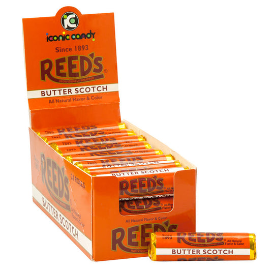 Reed's Butterscotch Rolls Candy - 24ct