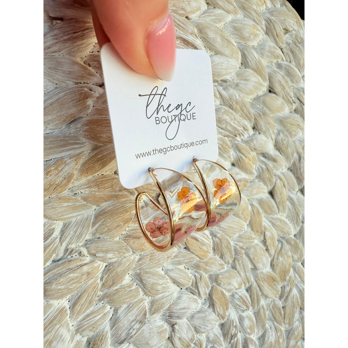 Resin Flower Hoop