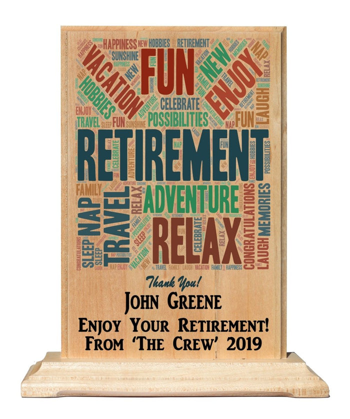 Retirement Plaque
