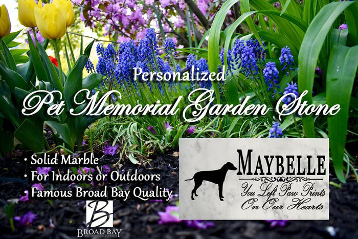 Rhodesian Ridgeback Memorial Stone Personalized Dog Garden Plaque Grave Marker - Broad Bay Personalized Gifts Shipped Fast