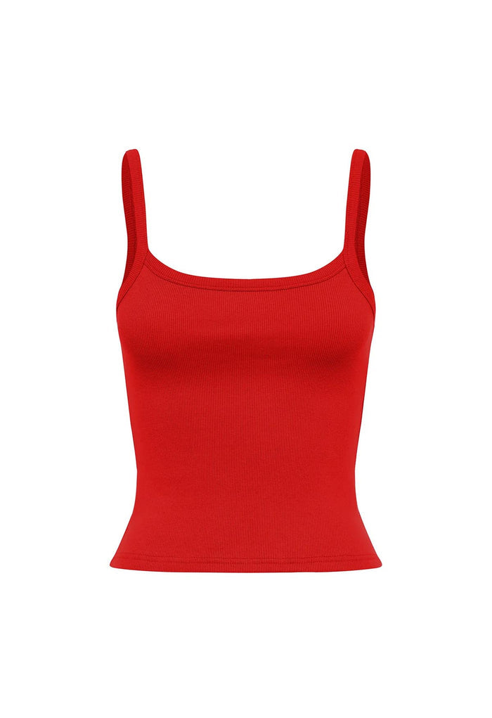 Ribbed Singlet Pomodoro