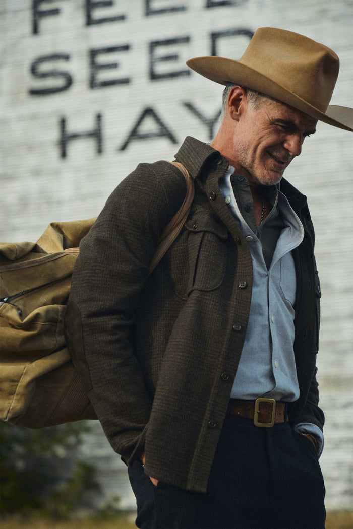 Rivay Bridges Oxford Workshirt in Olive