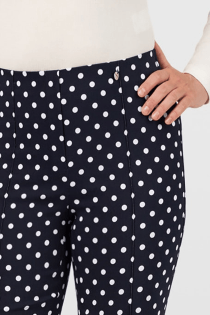 Robell 53241-54570-69 Joella 09 (65cm) Navy Polka Dot Trousers Dotique