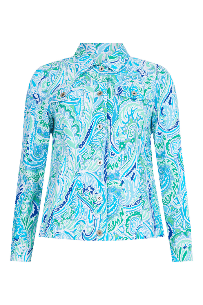 Robell 57609 5654 Blue/Green Happy Jacket - Dotique