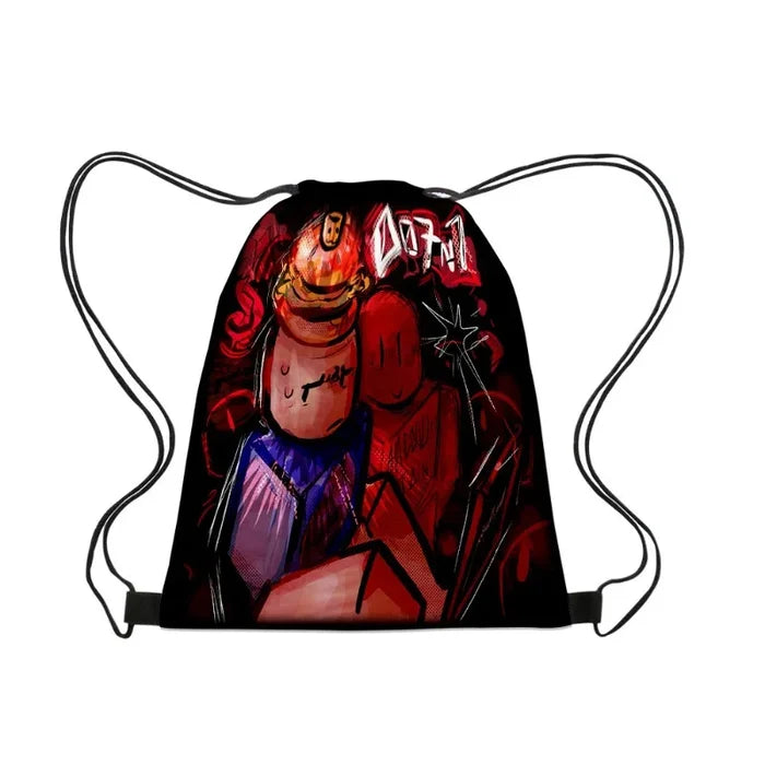 Roblox Gubby 3D Drawstring Backpack – Lightweight Anime-Inspired Travel & School Bag for Kids & Gamers