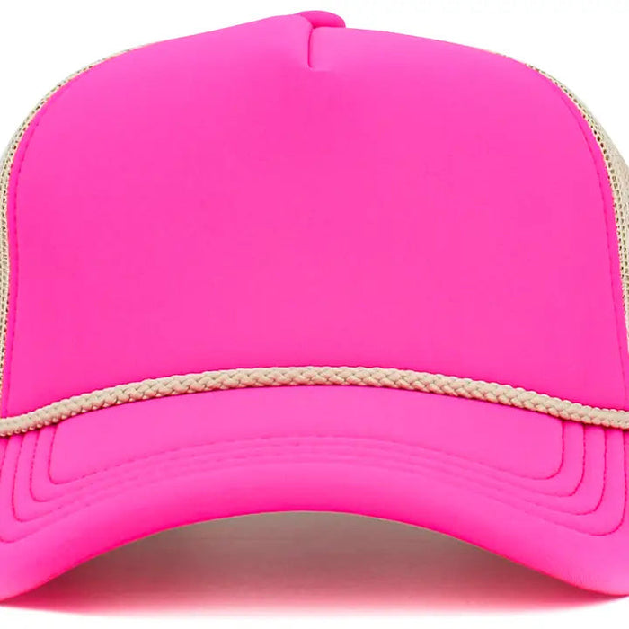 Rope Accent Foam Trucker Hat