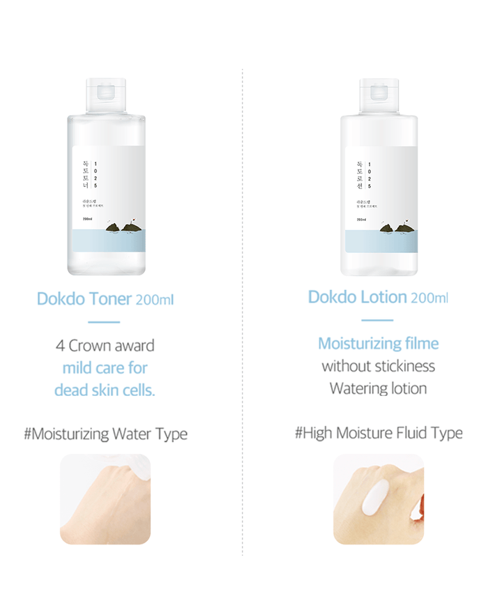 ROUND LAB 1025 Dokdo Toner + Lotion Special Set ($50 Value)