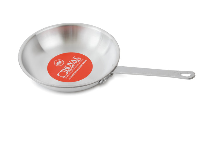 Royal Industries 8 inch Non-Stick Fry Pan  Ideal for making low acidic foods such as mushrooms, broccoli, and cauliflower, this item features gently sloped sides that are perfect for turning-ROY RFP EC 8 A Hannah's Variety Store