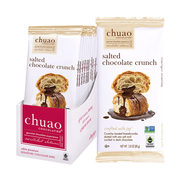 Salted Chocolate Crunch Chuao Bar - 12ct