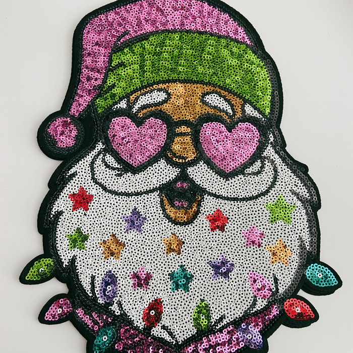 Santa Sequin Patch